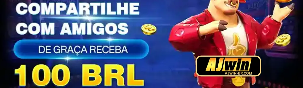 Imagem promocional de bônus no AJWIN cassino